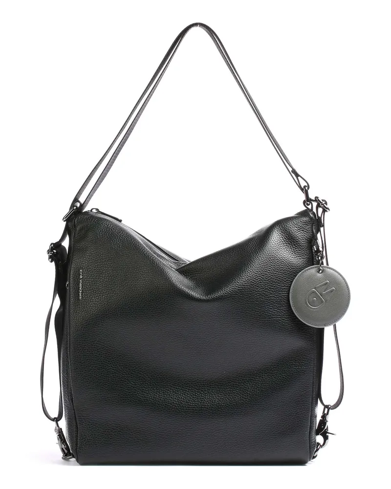 Mandarina Duck Rucksack-Tasche Mellow Leather in schwarz Schwarz