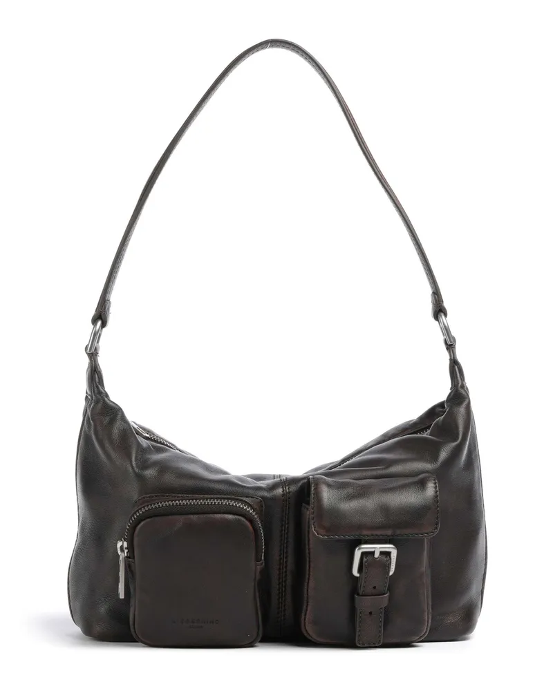 Liebeskind Schultertasche Andrea Lamb Snowcem S in braun Braun