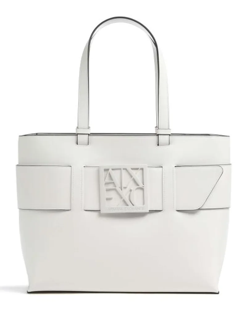 Armani Exchange Shopper weiß Weiß