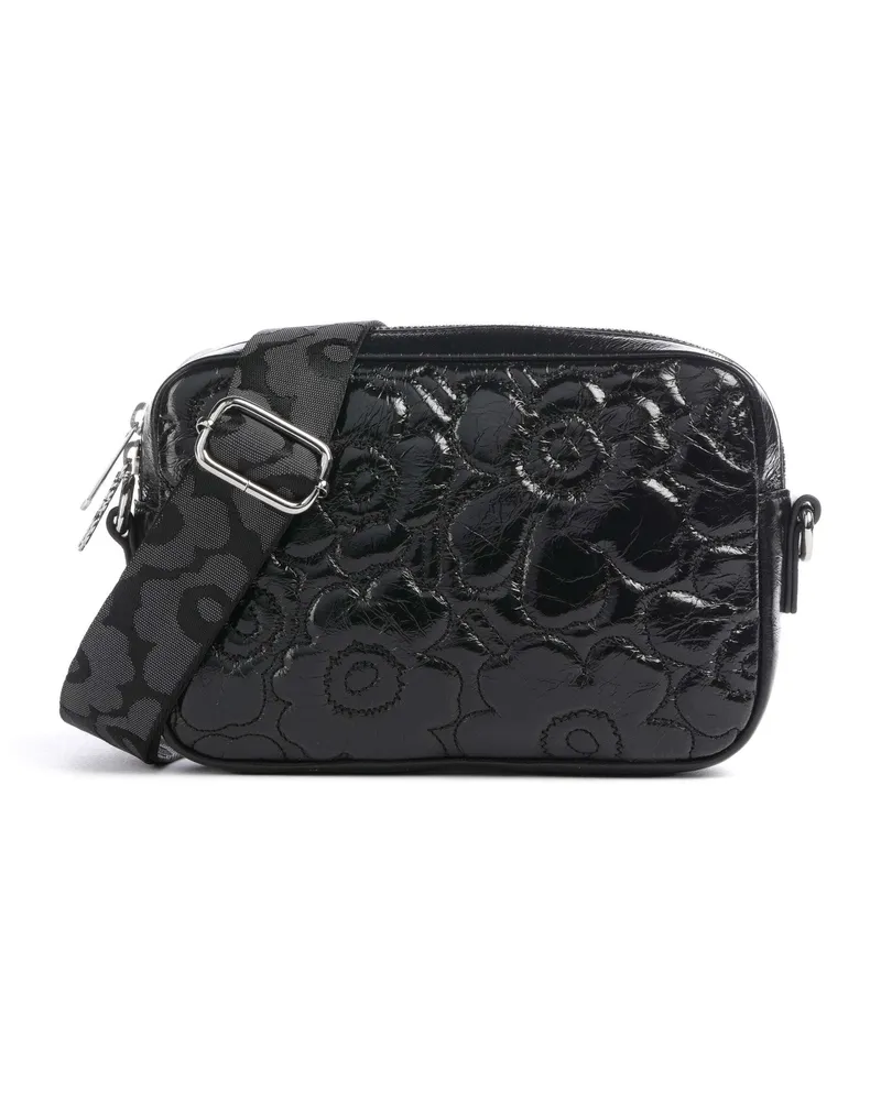 Marimekko Umhängetasche Unikko Soft Gratha in schwarz Schwarz