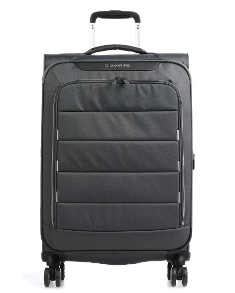 Travelite Skaii 4-Rollen Trolley dunkelgrau Grau