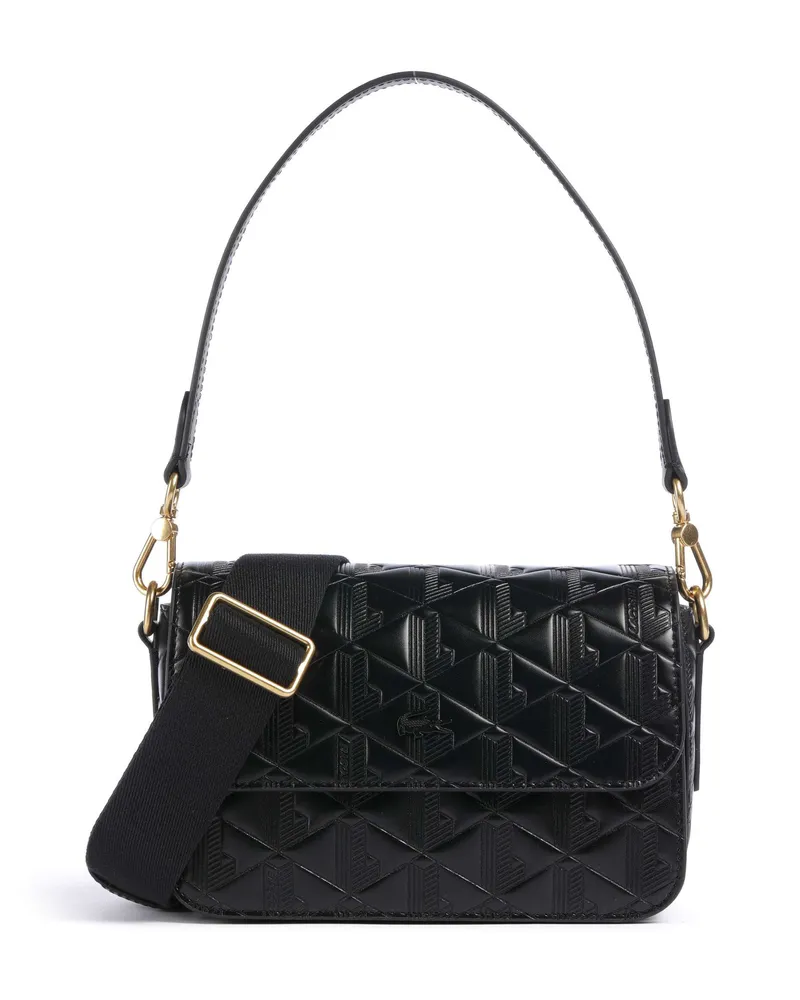 Lacoste Schultertasche Maheki in schwarz Schwarz
