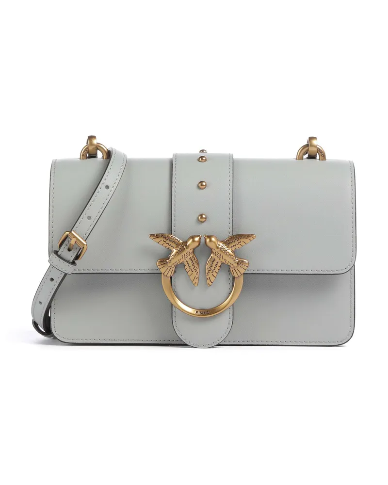 Pinko Umhängetasche Love One Mini in grau Grau