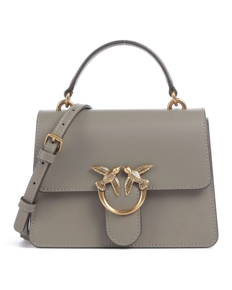 Pinko Umhängetasche Love One Mini in grau Grau