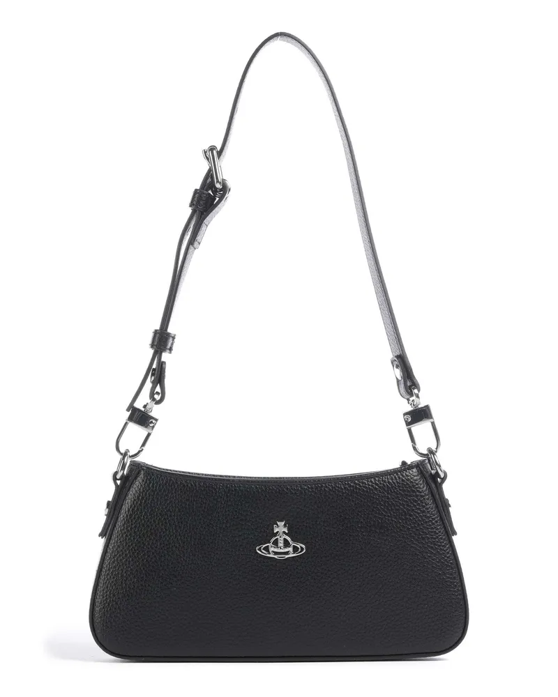 Vivienne Westwood Schultertasche Tasha Grain in schwarz Schwarz