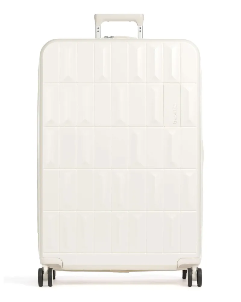 Travelite 4-Rollen Trolley Panello in weiß Weiß