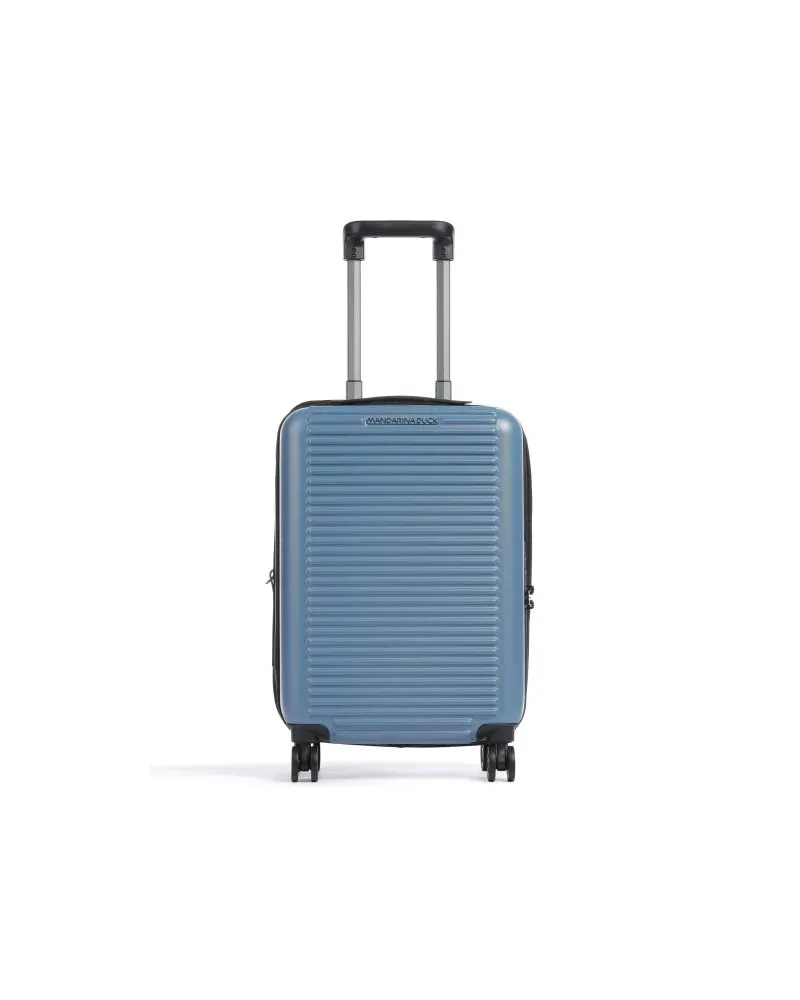 Mandarina Duck Tank Case 4-Rollen Trolley blaugrau Blau