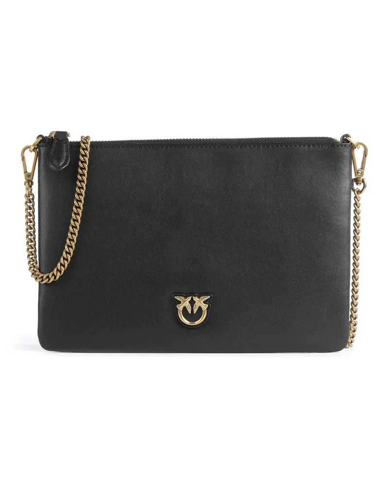 Pinko Umhängetasche Flat Classic in schwarz Schwarz