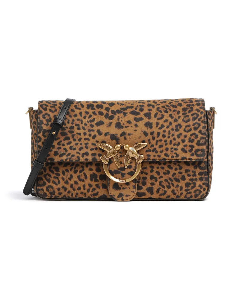 Pinko Schultertasche Love One Classic Slouchy in braun Braun