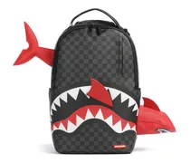 Rucksack Shark Smashed Through in schwarz