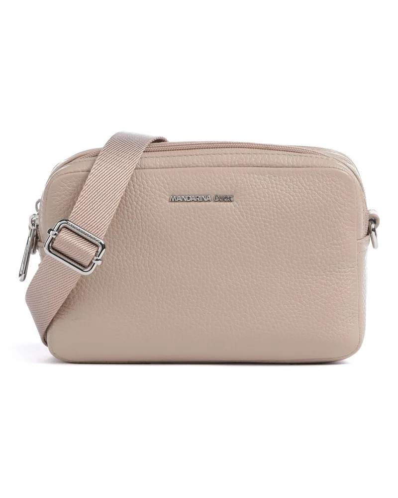 Mandarina Duck Umhängetasche Mellow Leather in grau Grau