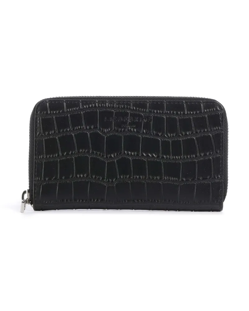 Liebeskind Geldbörse Lou 2 Frieda New Croco RFID in schwarz Schwarz