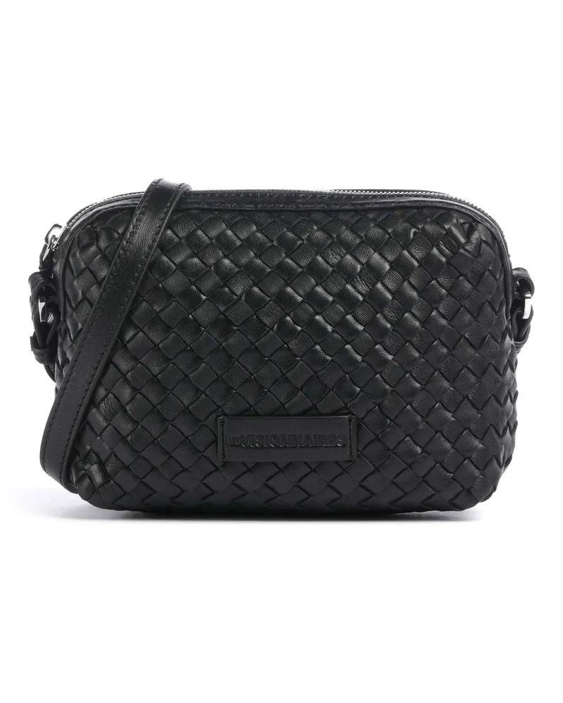 LES VISIONNAIRES Umhängetasche Lynn Weave Silky in schwarz Schwarz