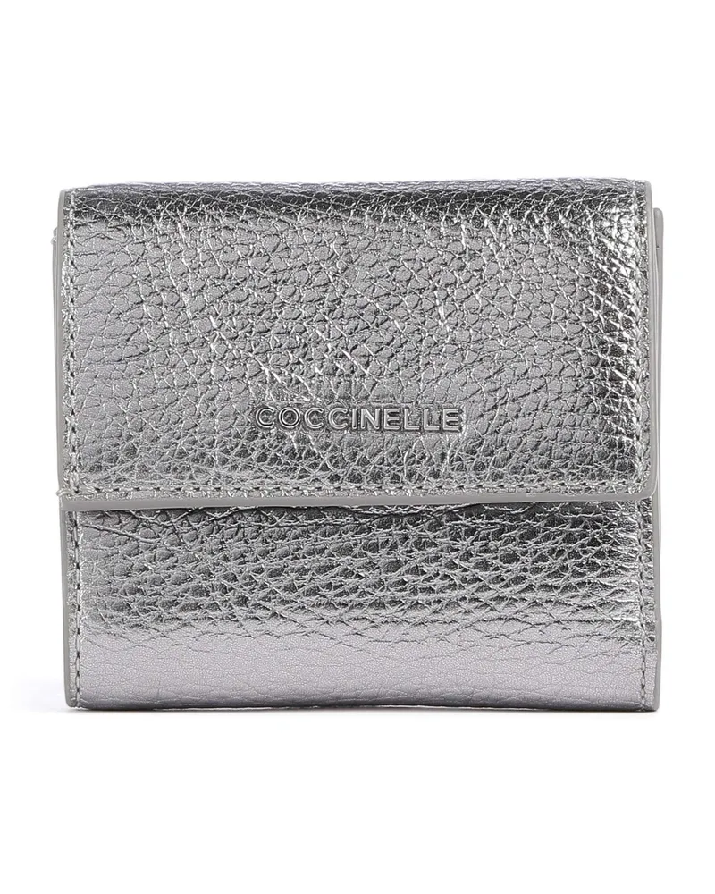 Coccinelle Geldbörse Metallic Soft in silber Silber