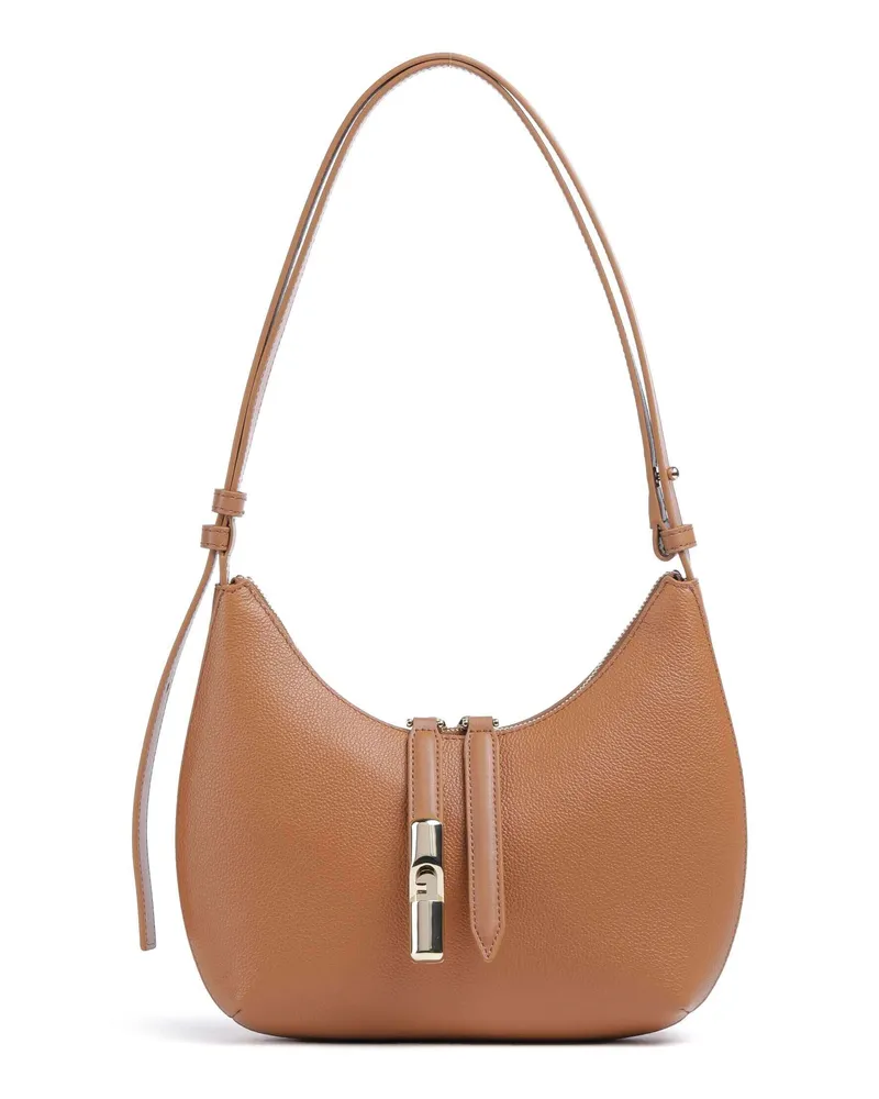 Furla Schultertasche Goccia S in braun Braun