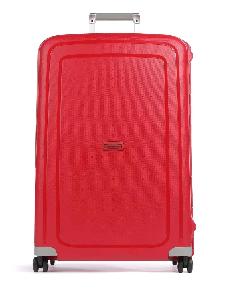 Samsonite 4-Rollen Trolley SCure in rot Rot