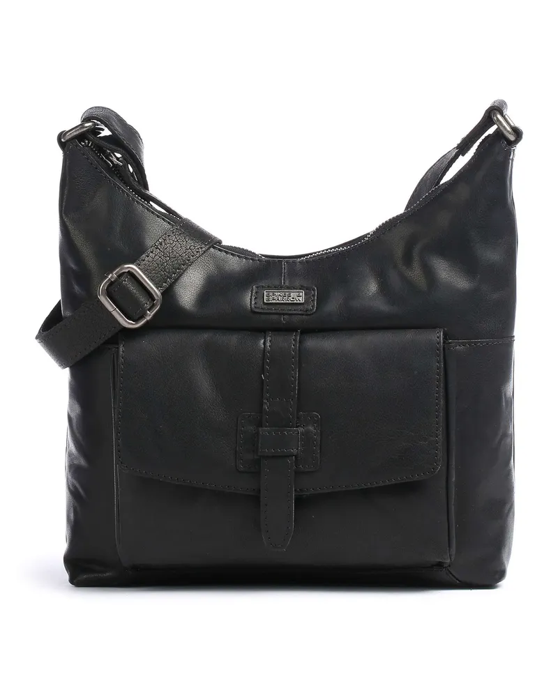 Spikes & Sparrow Beuteltasche Bronco in schwarz Schwarz