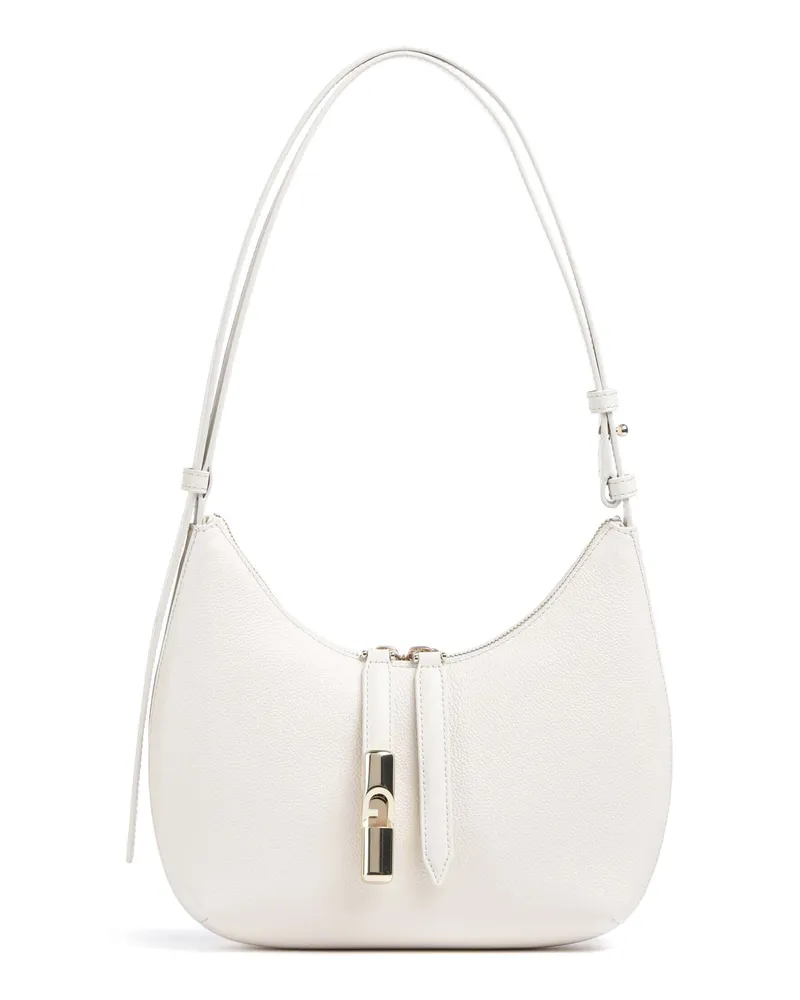Furla Schultertasche Goccia S in elfenbein Beige