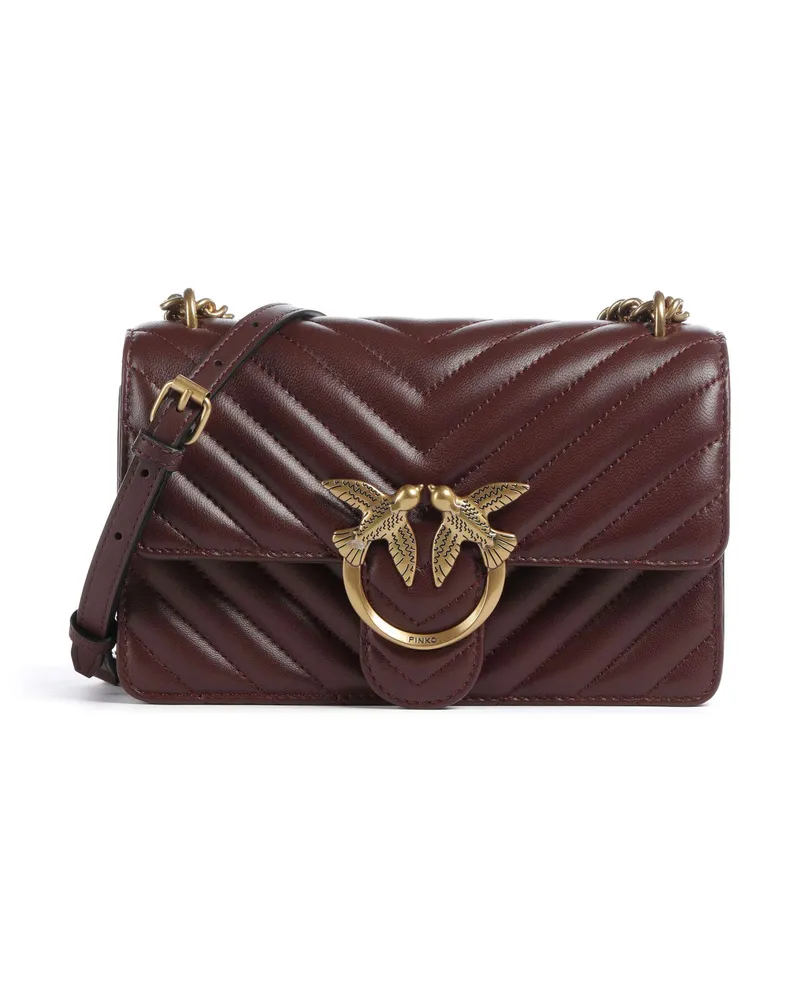 Pinko Schultertasche Love One Mini in rot Rot