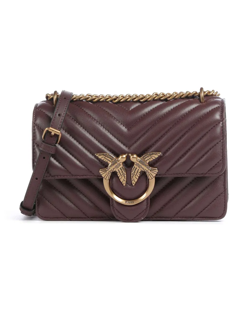 Pinko Schultertasche Love One Mini in rot Rot