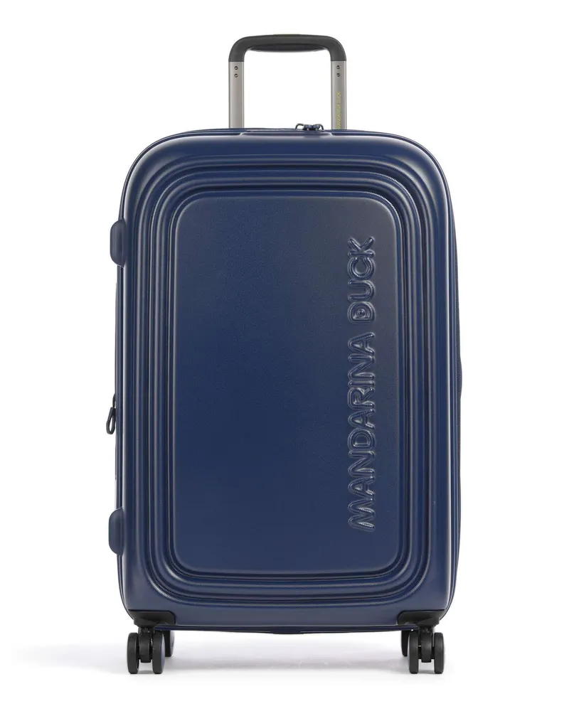 Mandarina Duck 4-Rollen Trolley Logoduck+ in blau Blau