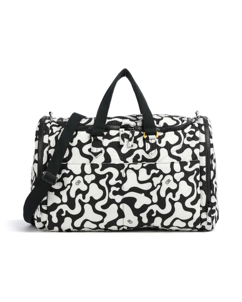 Mandarina Duck Weekender Revival Moire in schwarz Schwarz