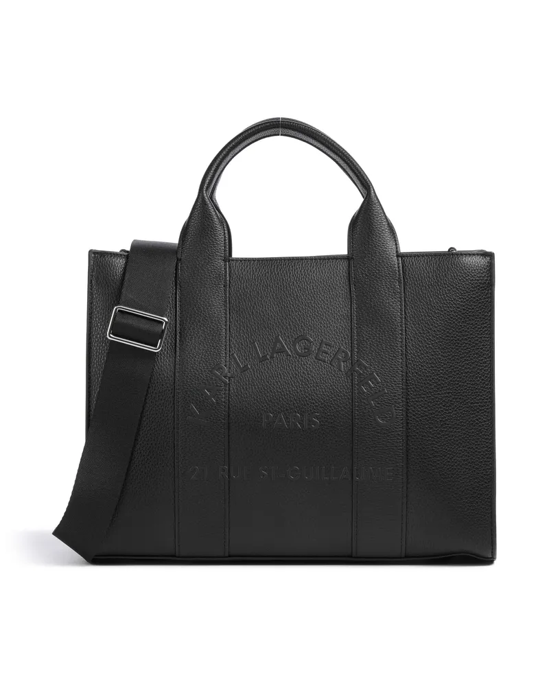 Karl Lagerfeld Handtasche K/Rue St Guillaume Medium in schwarz Schwarz
