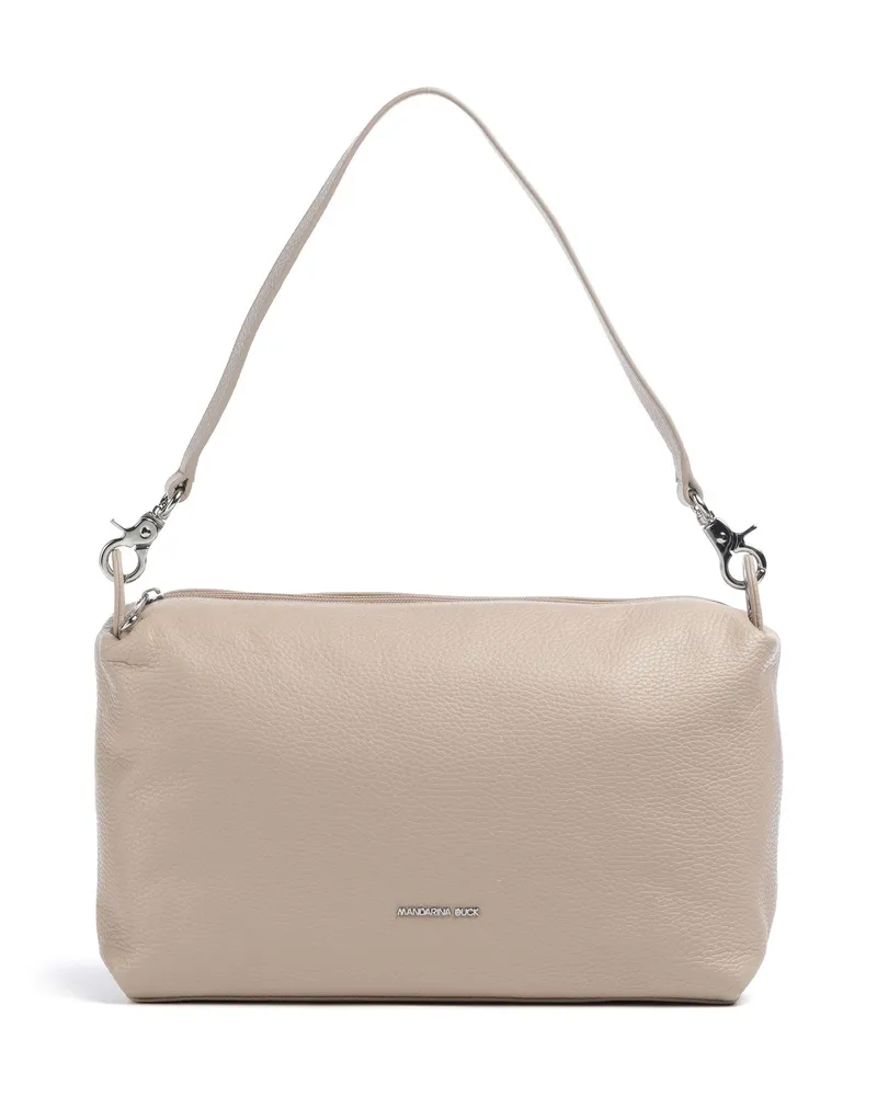 Mandarina Duck Schultertasche Mellow Leather in grau Grau