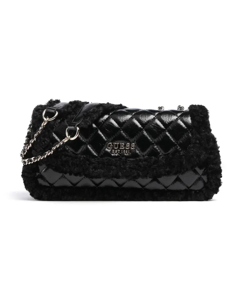 Guess Schultertasche in schwarz Schwarz