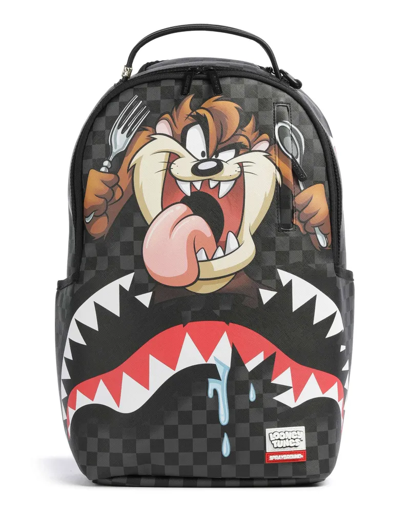 Sprayground Rucksack Taz Shark Bite in schwarz Schwarz