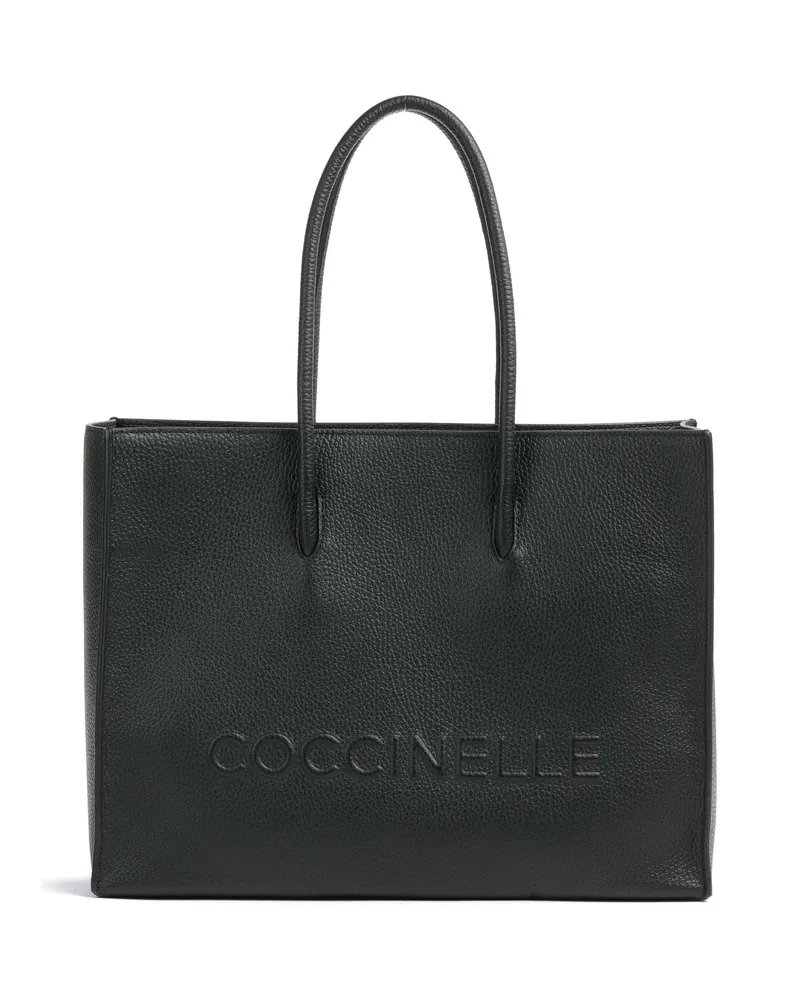 Coccinelle Shopper Myrtha Maxi Logo in schwarz Schwarz
