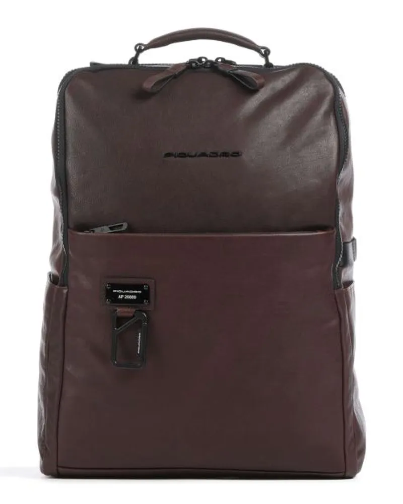 Piquadro Harper Laptop-Rucksack dunkelbraun Braun