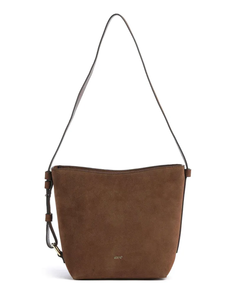 Abro Schultertasche Suede Cosmo in braun Braun