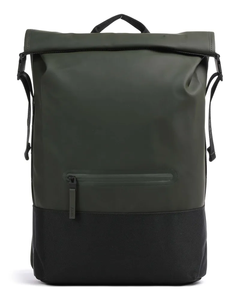RAINS Rolltop Rucksack Trail in grün Grün