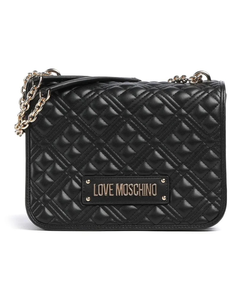 Moschino Schultertasche Quilted in schwarz Schwarz