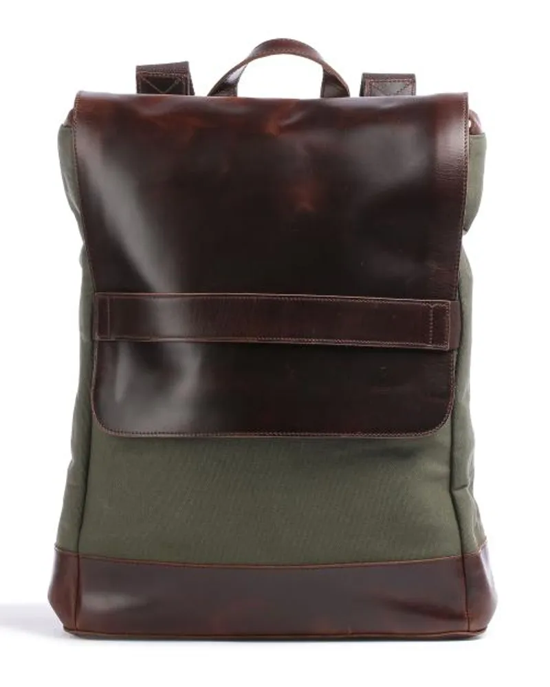 Buckle & Seam Annelotte Rucksack grün/braun Grün