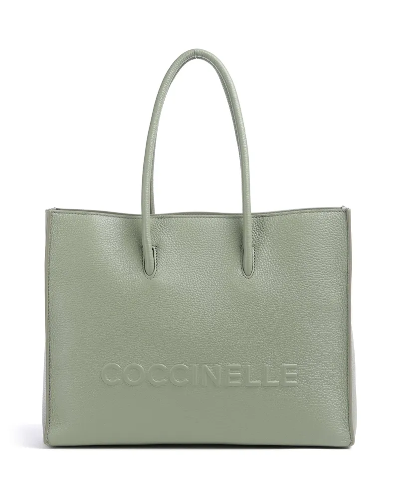 Coccinelle Shopper Myrtha Maxi Logo in grau Grau