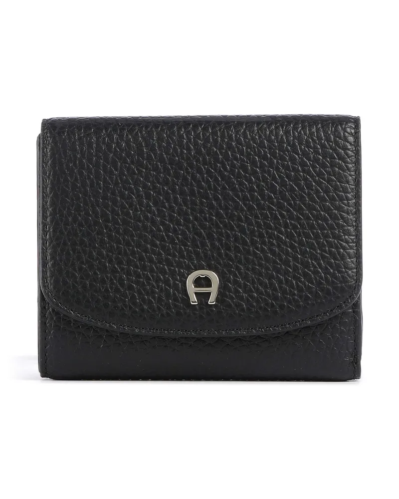 Aigner Geldbörse Carré Soft in schwarz Schwarz