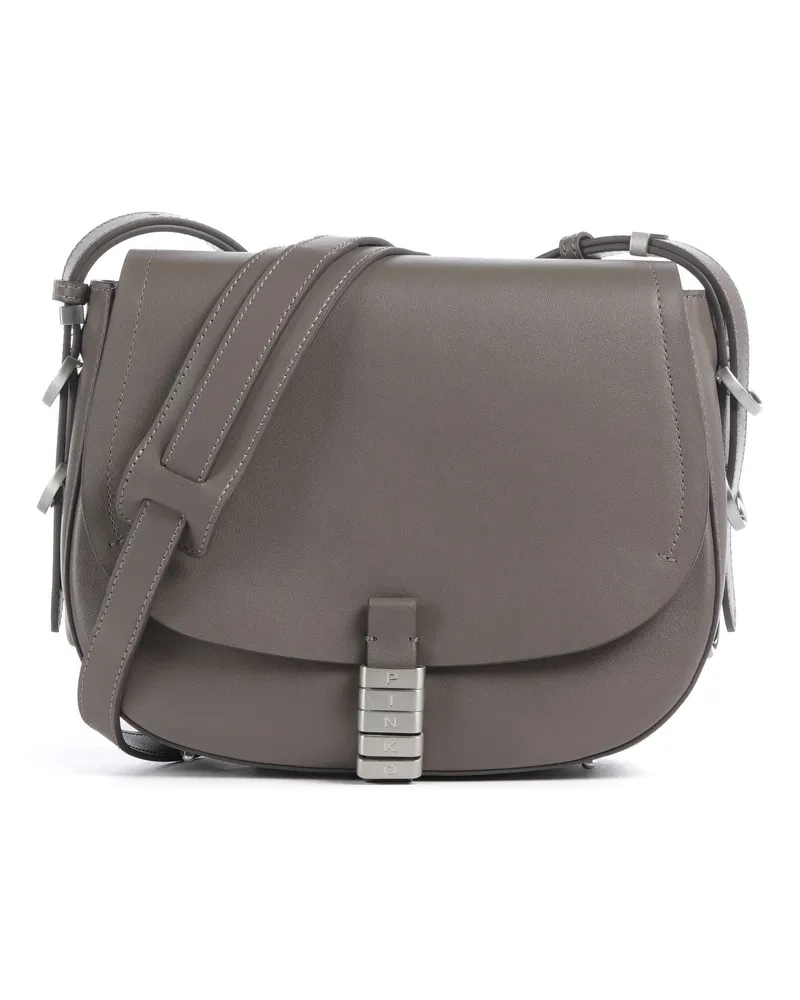 Pinko Umhängetasche Saddle Classic in grau Grau