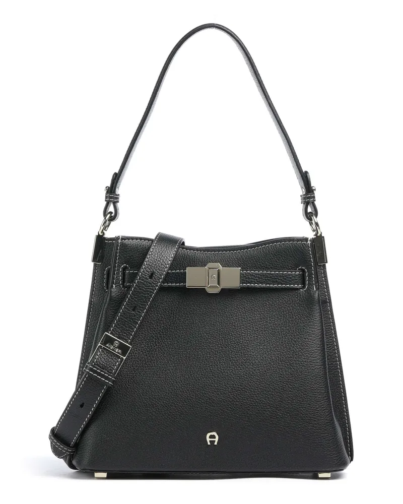 Aigner Beuteltasche Farah M in schwarz Schwarz