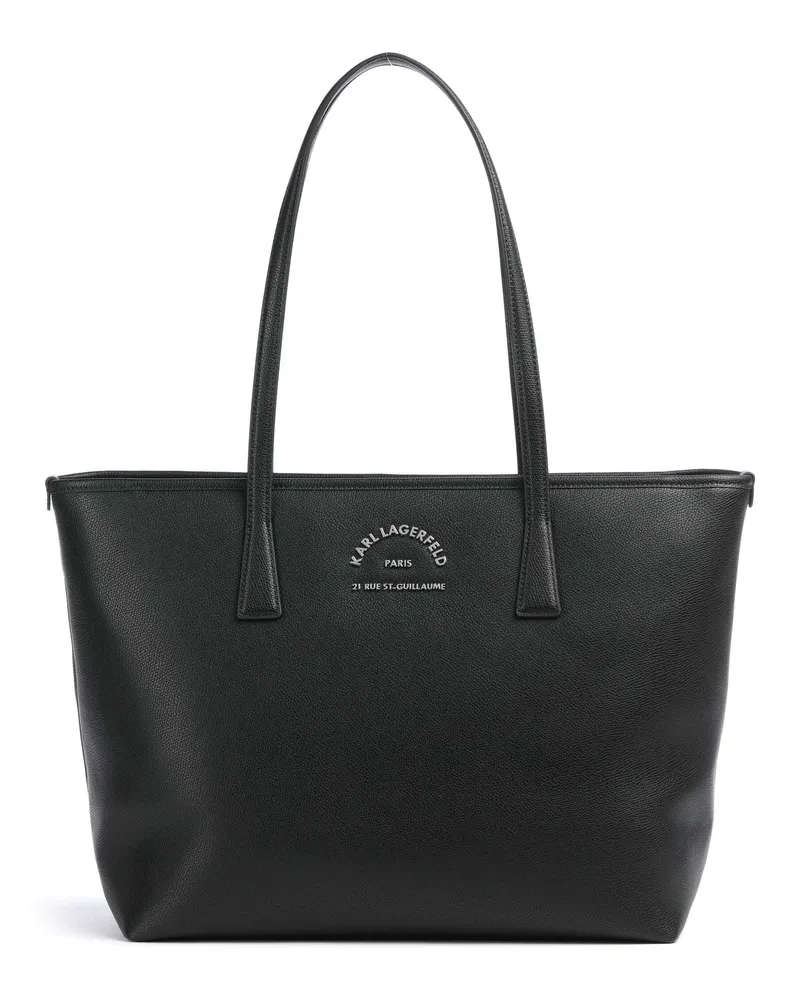Karl Lagerfeld Shopper K/Rue St Guillaume in schwarz Schwarz