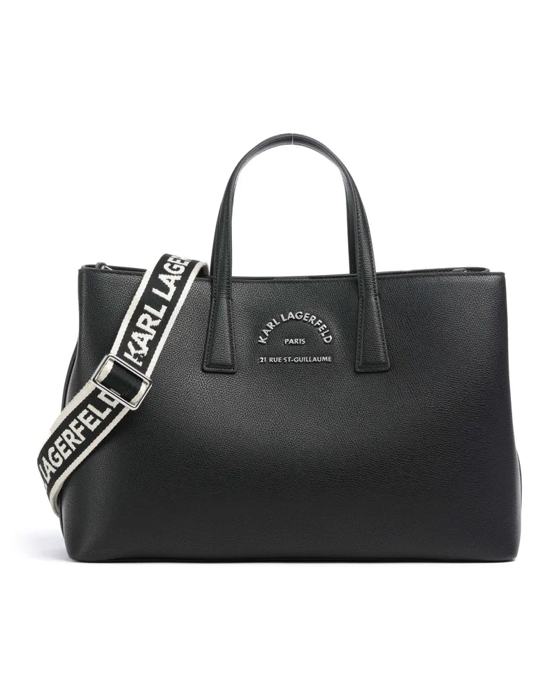 Karl Lagerfeld Handtasche K/Rue St Guillaume in schwarz Schwarz