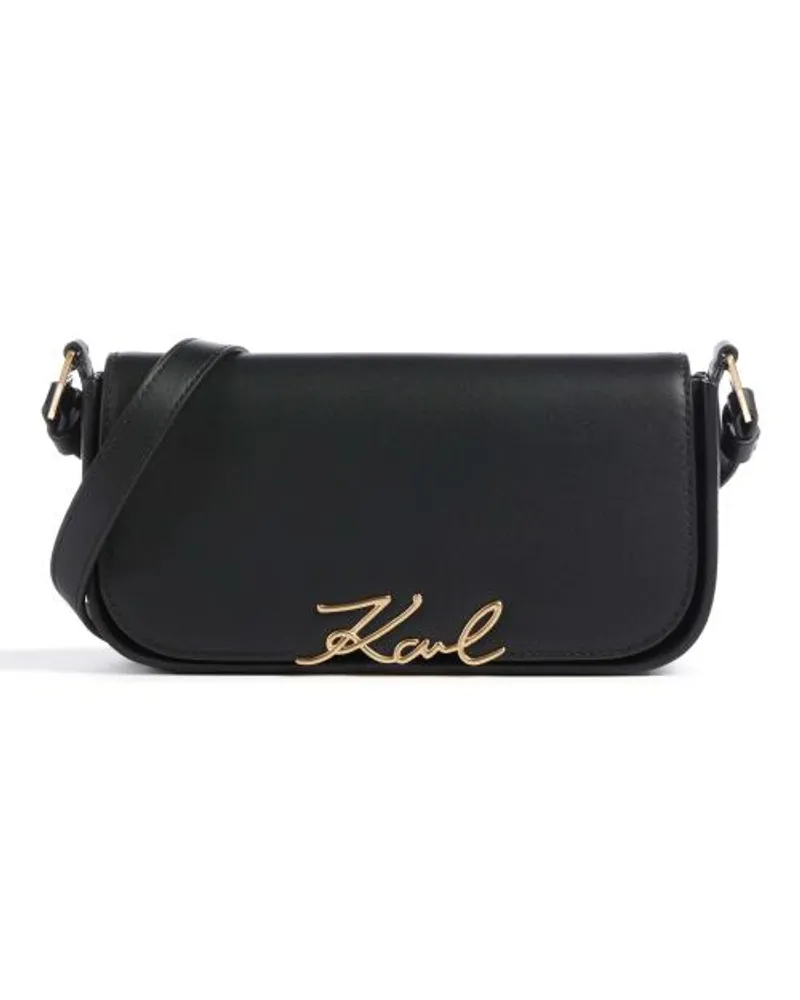 Karl Lagerfeld Signature Schultertasche schwarz Schwarz