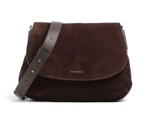 Schultertasche Rebekka Suede in braun