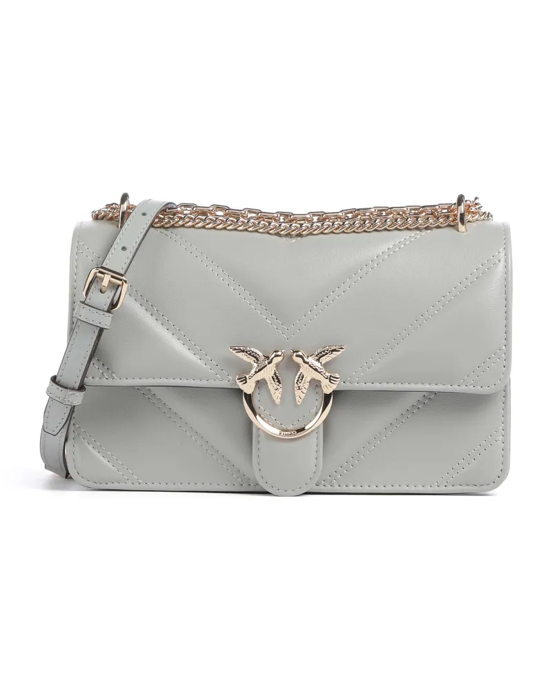 Pinko Umhängetasche Love One Mini in grau Grau