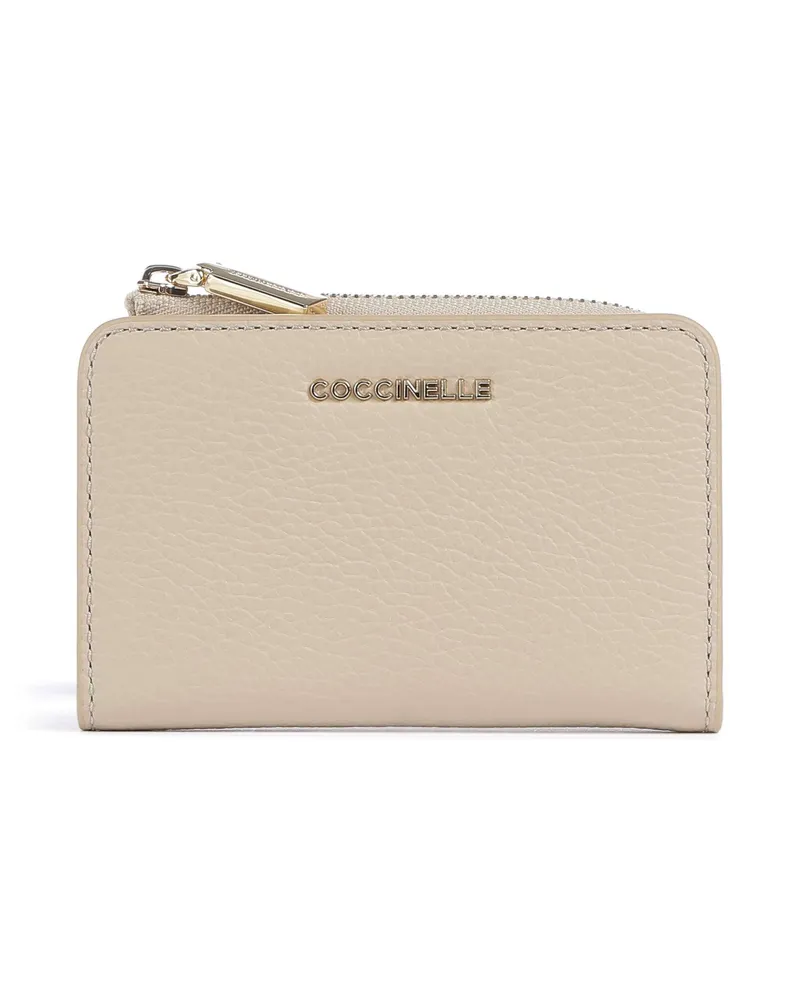 Coccinelle Geldbörse Metallic Soft in beige Beige
