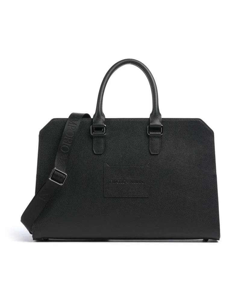 Emporio Armani Aktentasche Milano in schwarz Schwarz