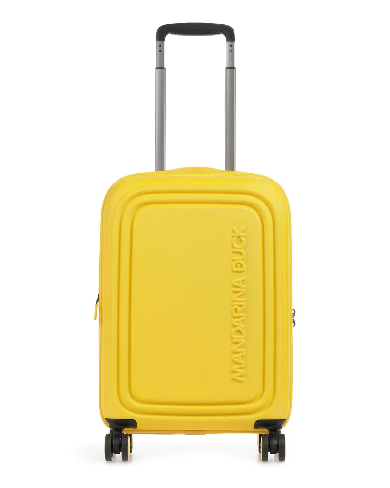 Mandarina Duck 4-Rollen Trolley Logoduck+ in gelb Gelb