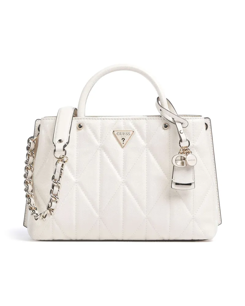 Guess Handtasche Aldina G-Shine in elfenbein Beige