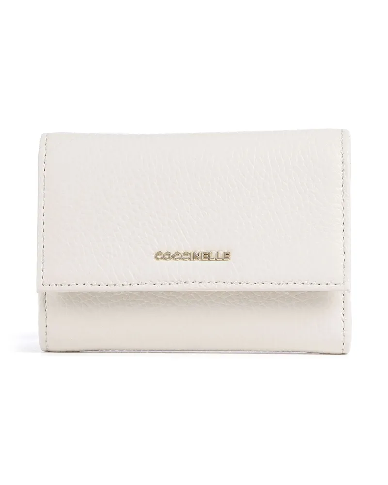 Coccinelle Geldbörse Metallic Soft RFID in beige Beige